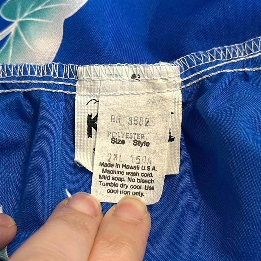 Vintage Kailua Sportswear Hawaiian Sleeveless Floral Dress Size 2XL GUC - Picture 16 of 17